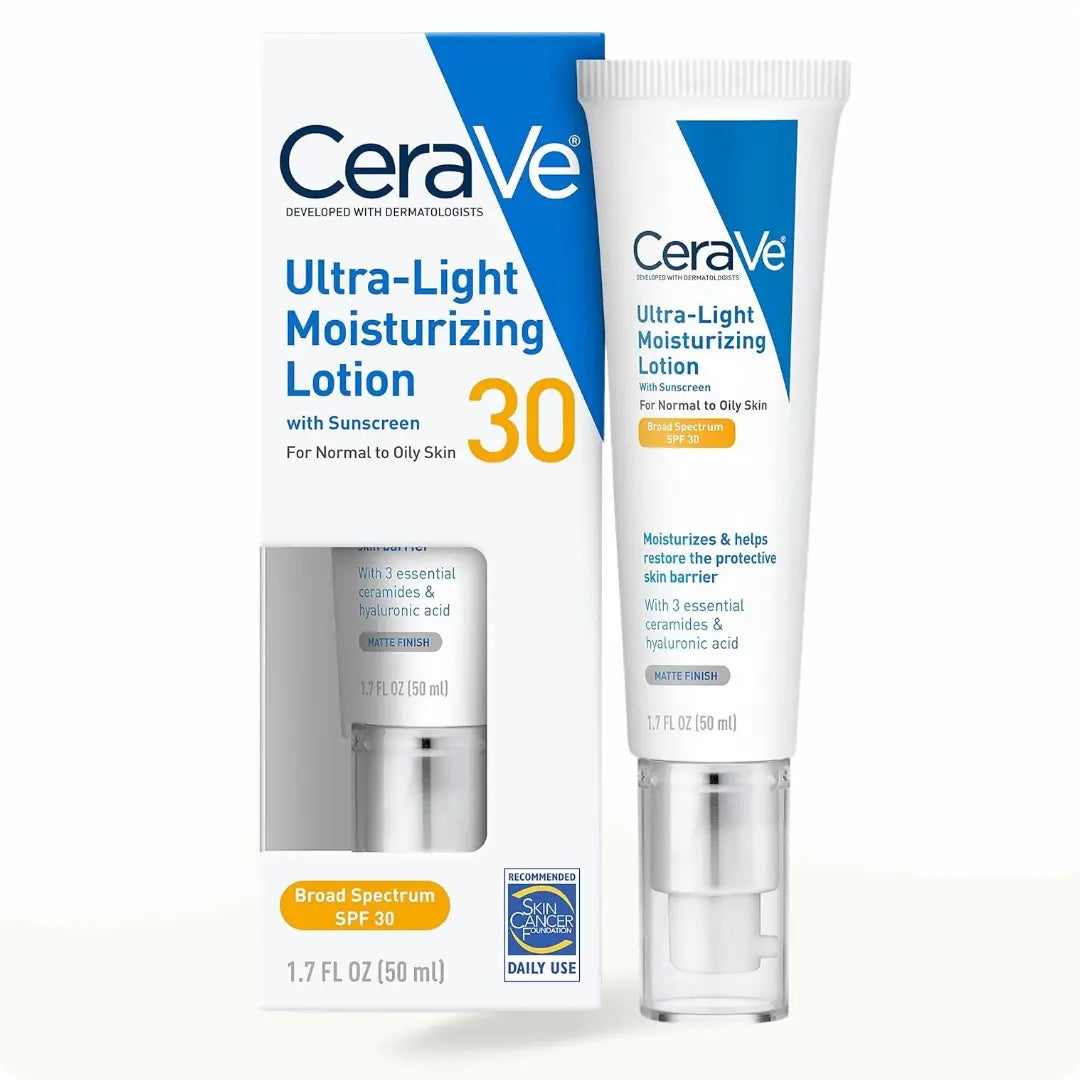 CeraVe Ultra Light Moisturizing Lotion Spf 30 for Normal to Oily Skin (50ml)